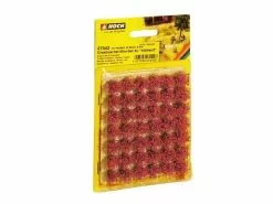 NOCH Grasbüschel 9 mm, Mini-Set-XL, blühend Rot 42 Stück
