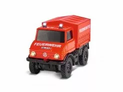 Carson RC Fahrzeug Mercedes Benz Unimog U406 Feuerwehr H0, RTR