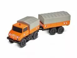 Carson RC Fahrzeug Mercedes Benz Unimog U406 mit Anhänger H0, RTR