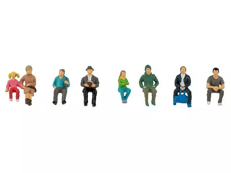 Faller Figuren sitzende Fahrgäste H0 3 Faller Figuren sitzende Fahrgäste H0