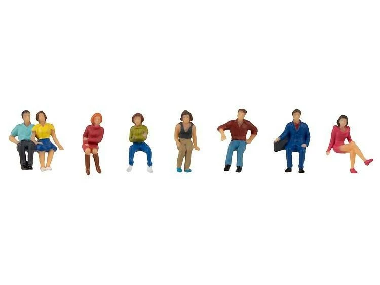 Faller Figuren Sitzende Passagiere H0 3 Faller Figuren Sitzende Passagiere H0