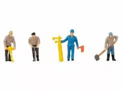 Faller Figuren Gleisarbeiter mit Tremolo Mini-Sound-Effekt H0