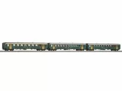 Piko Personenwagen EWI 1A, 2B, Grün, 3er Set Ep.IV, H0