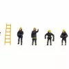 NOCH Figuren Feuerwehr in schwarz H0