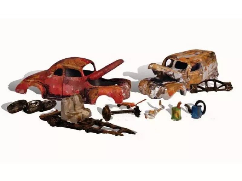 Woodland Scenics Alte USA Autowracks H0 3 Woodland Scenics Alte USA Autowracks H0