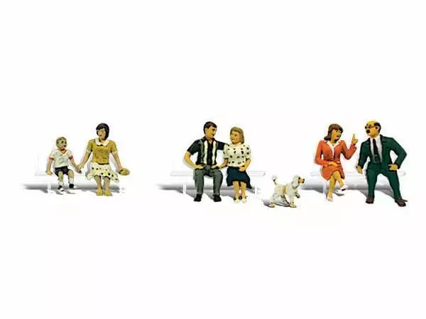 Woodland Scenics Figuren Sitzende & Wartende Personen H0 3 Woodland Scenics Figuren Sitzende & Wartende Personen H0