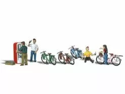 Woodland Scenics Figuren Radfahrer H0