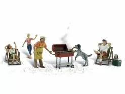 Woodland Scenics Figuren Grillen im Garten H0