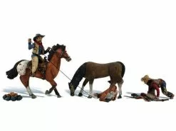 Woodland Scenics Figuren Cowboy-Action H0