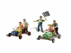 Woodland Scenics Figuren Seifenkistenrennen H0