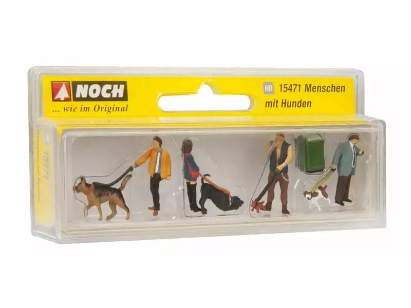 NOCH Figuren Menschen mit Hunden H0 4 NOCH Figuren Menschen mit Hunden H0 – Bild 2