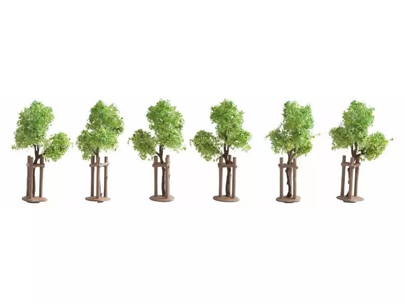 NOCH Junge Bäume mit Baumstützen H0, 6 Stück 3 NOCH Junge Bäume mit Baumstützen H0, 6 Stück