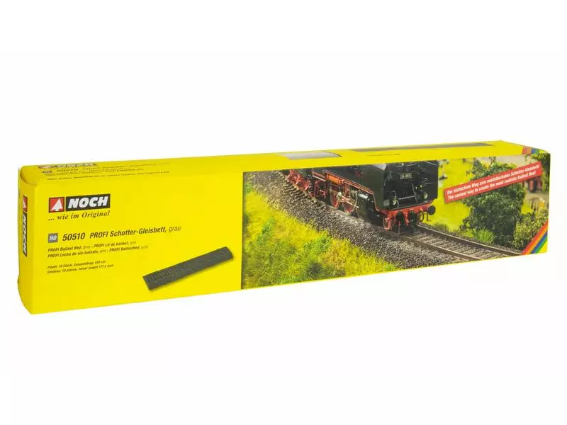 NOCH Schotter-Gleisbett, 450 mm, Grau, H0, 10 Stück 6 NOCH Schotter-Gleisbett, 450 mm, Grau, H0, 10 Stück – Bild 4