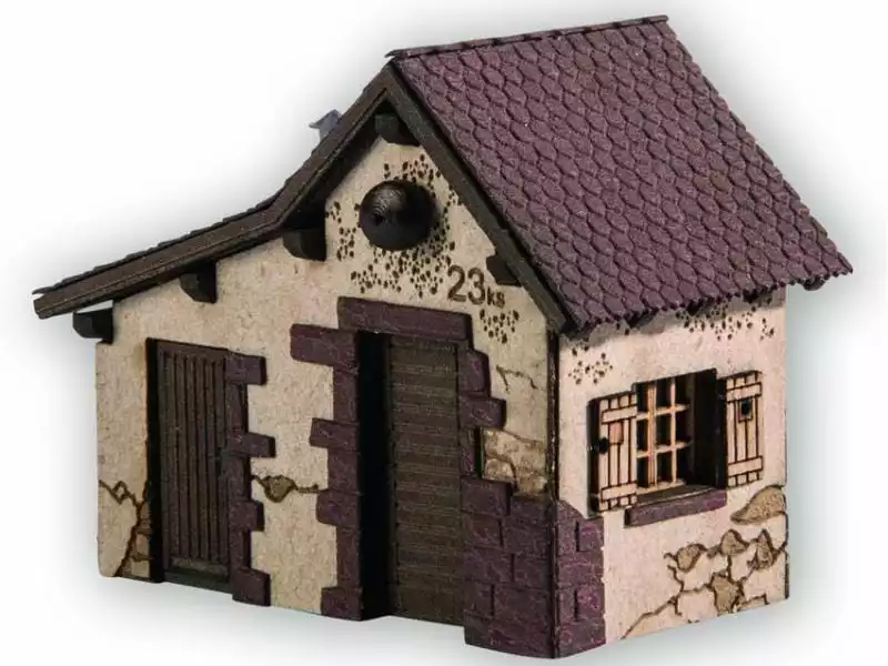 NOCH Kabelhäuschen Gotthardbahn Laser-Cut Bausatz, H0 3 NOCH Kabelhäuschen Gotthardbahn Laser-Cut Bausatz, H0