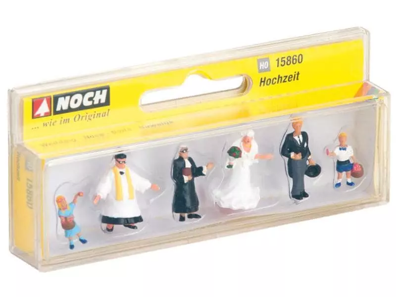 NOCH Figuren Hochzeit 6 Stück, H0 4 NOCH Figuren Hochzeit 6 Stück, H0 – Bild 2