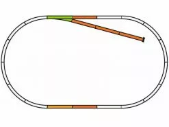 Piko Ergänzungspackung A-Gleis mit Bettung Set-B, Abstellgleis H0