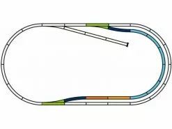 Piko Ergänzungspackung A-Gleis Set-C mit Bettung, Bahnhof H0