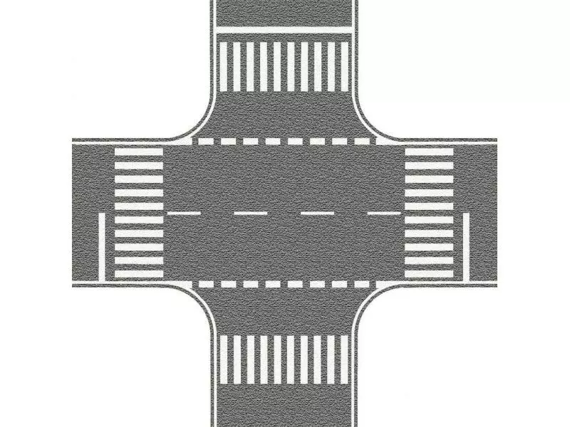 NOCH Strassenfolie Kreuzung 3 NOCH Strassenfolie Kreuzung