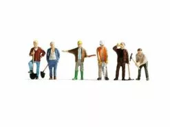 NOCH Figuren Bauarbeiter 6 Stück, H0