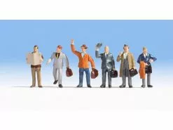 NOCH Figuren Geschäftsreisende 6 Stück, H0