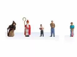 NOCH Figuren Nikolausabend 5 Stück, H0