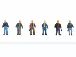 NOCH Figuren Bauarbeiter 6 Stück, H0
