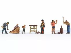 NOCH Figuren Holz machen 6 Stück, H0